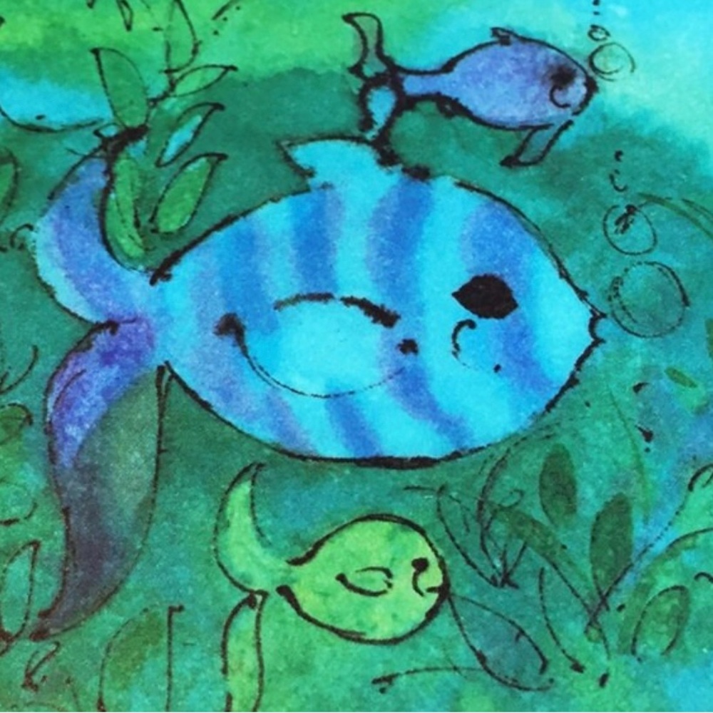 Vintage Fish Hallmark Postcards